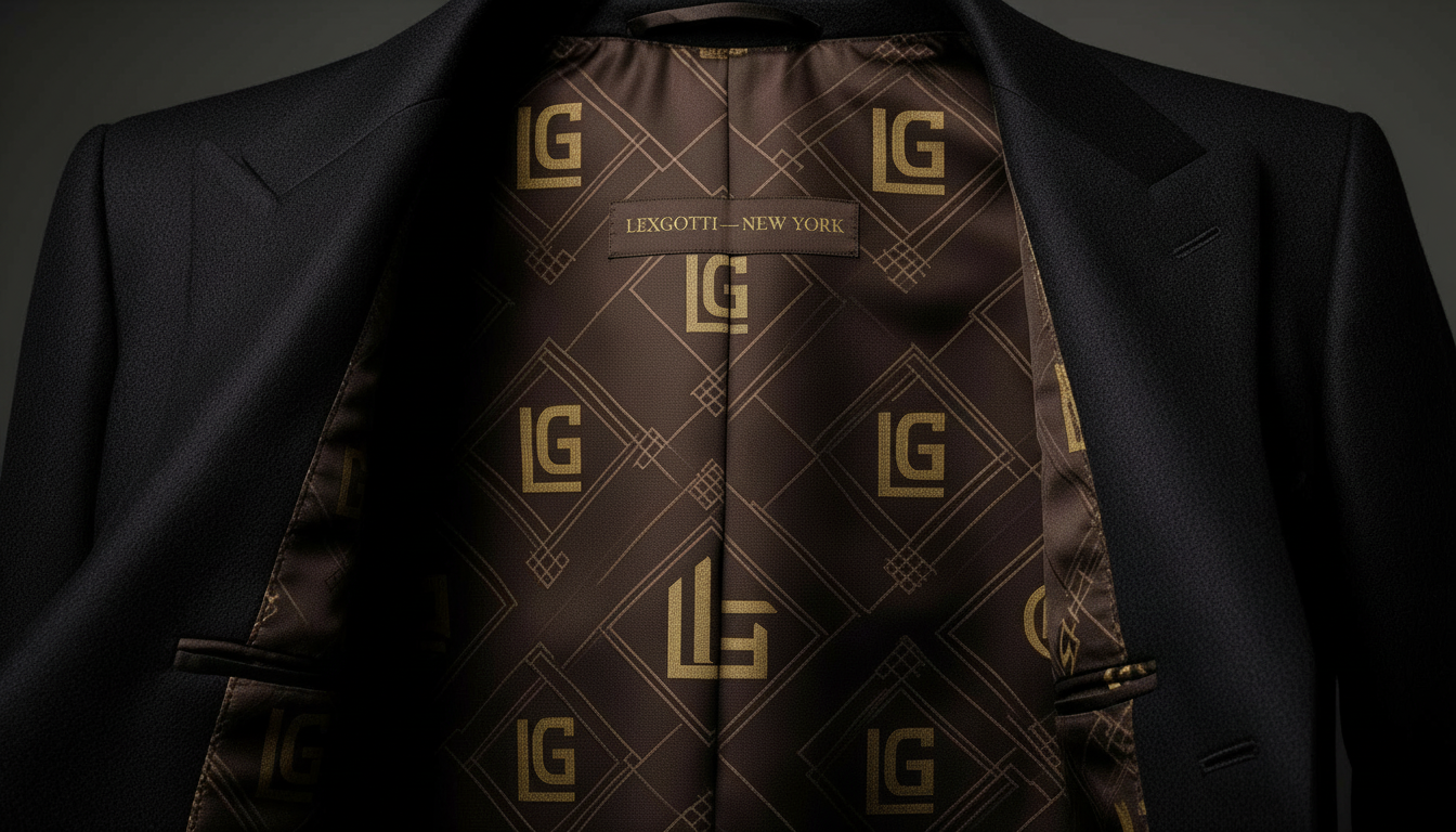 Lexgotti monogram jacquard lining